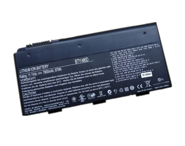 7800mAh 9 Cell 87Wh MSI GT60 2PE Dominator Pro MS-16F4 Serie Batteria