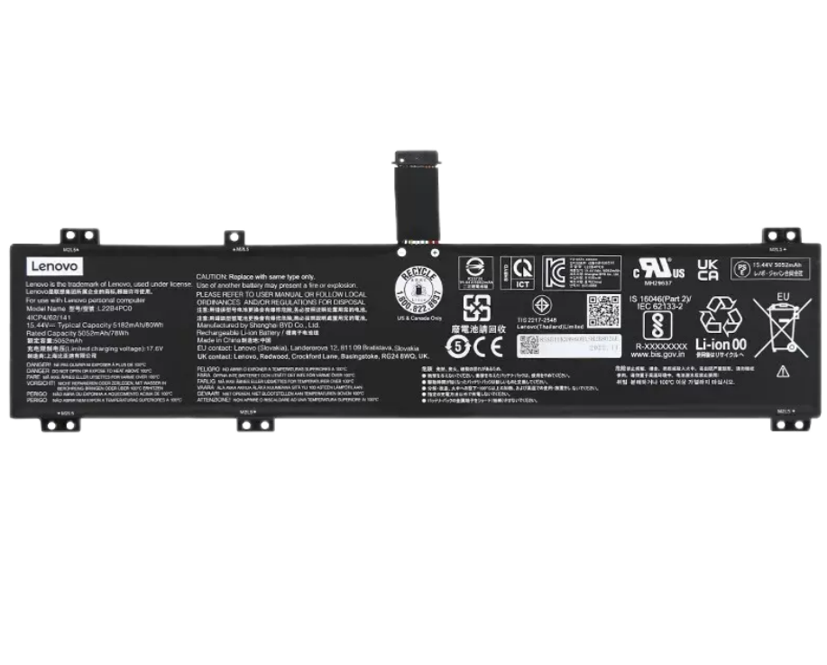 Originale 5182mAh 80Wh Lenovo Legion Pro 5 16IRX8 82WK00EDSP Batteria