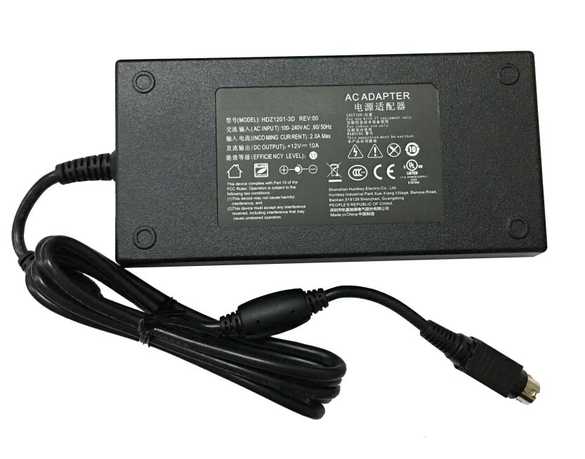 120W 12V 10A Adapter Charger Compatible With Model HDZ1201-3d